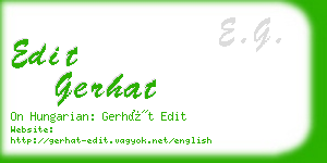 edit gerhat business card